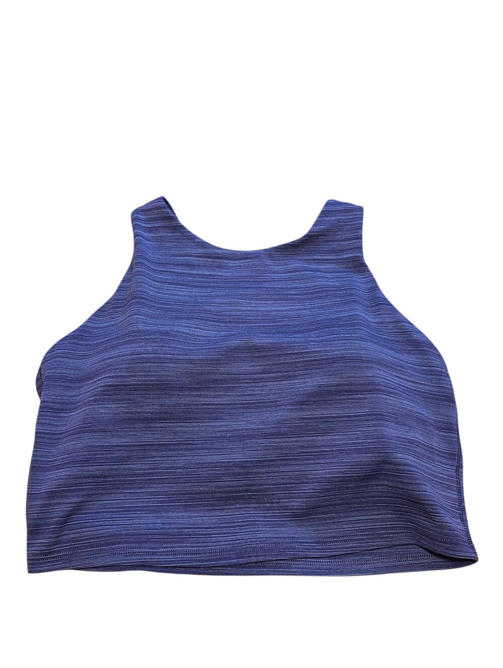 Athleta EUC Conscious Cropped Space Dye Active Tank-Top Sports Bra Purple Size M